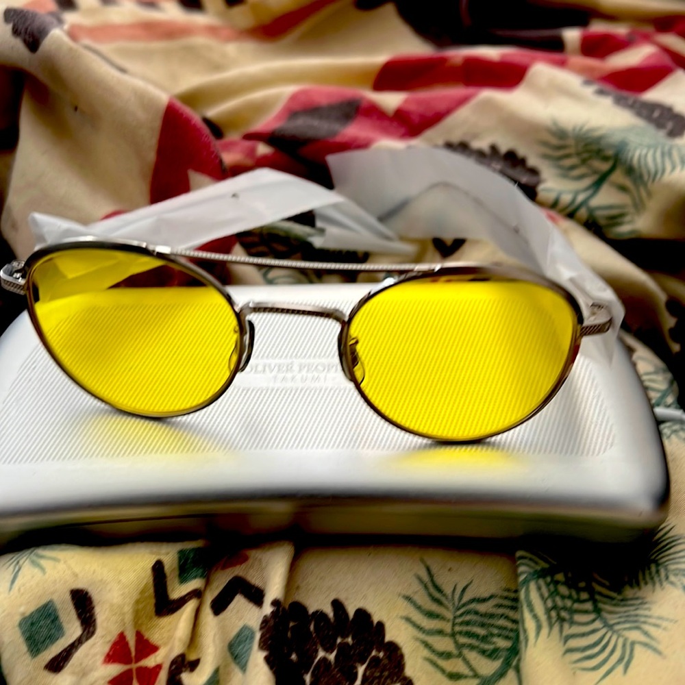 Oliver Peoples OV 1275T Takumi TK-2 Eyeglasses 5254 Silver/yellow
